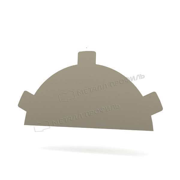 Заглушка конька круглого простая (ПЭ-01-1015-0.5) ― заказать по умеренным ценам ― 365 ₽.