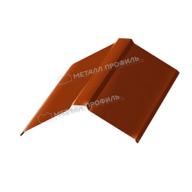 Планка конька плоского 120х120х2000 (AGNETA-20-Copper\Copper-0.5)